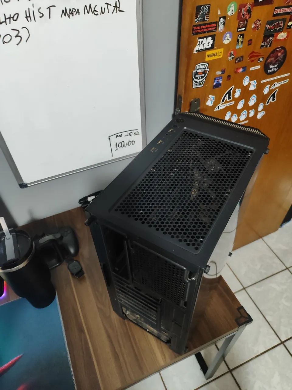 Gabinete Gamer Fortrek Mid Tower Black Hawk RGB Preto - Foto 4