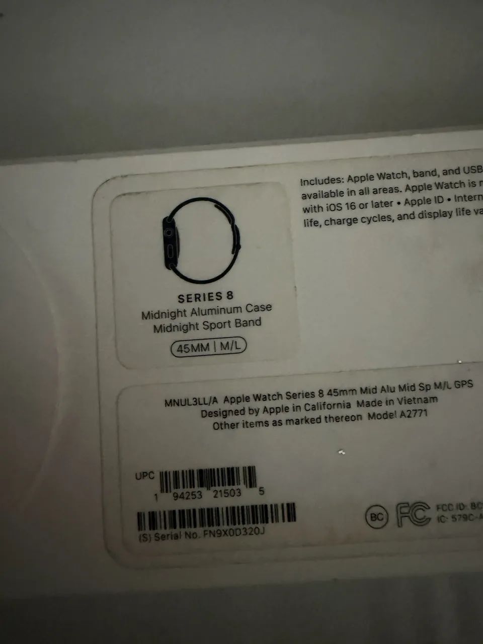 Apple Watch séries 8 