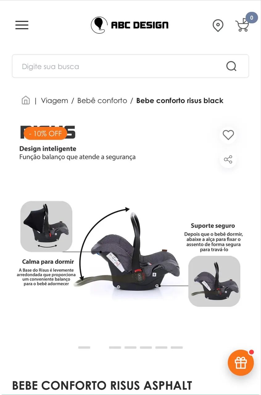 Bebe conforto para carrinho salsa 4 abc design com isofix - Foto 2