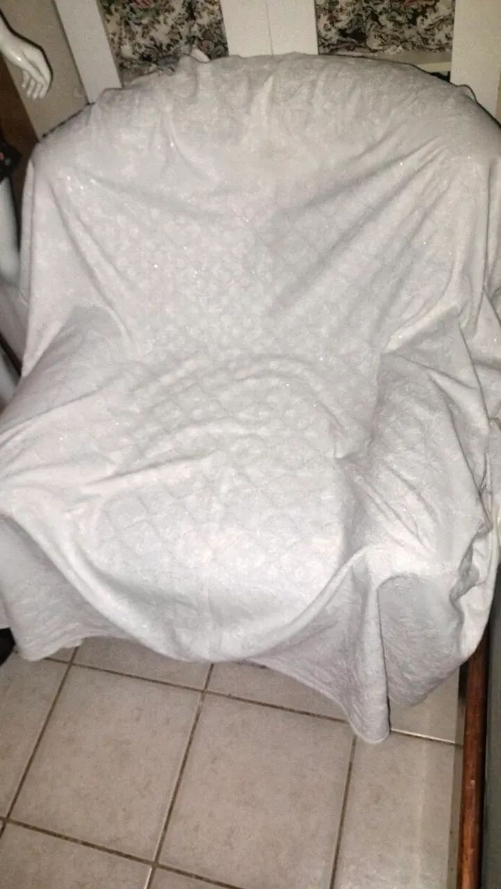 Poltrona macia de algodão 