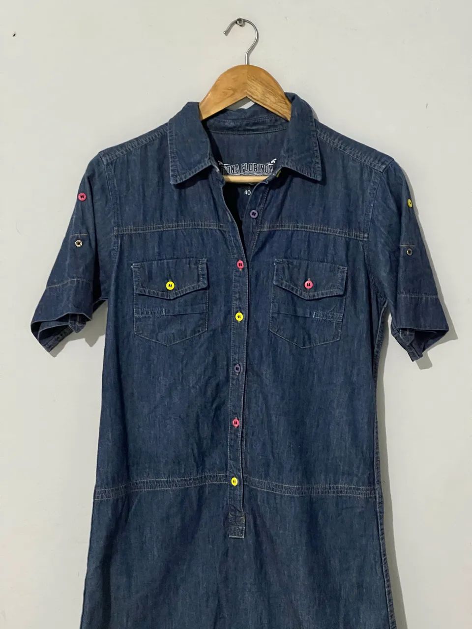 Vestido Jeans Dona Florinda - Foto 2