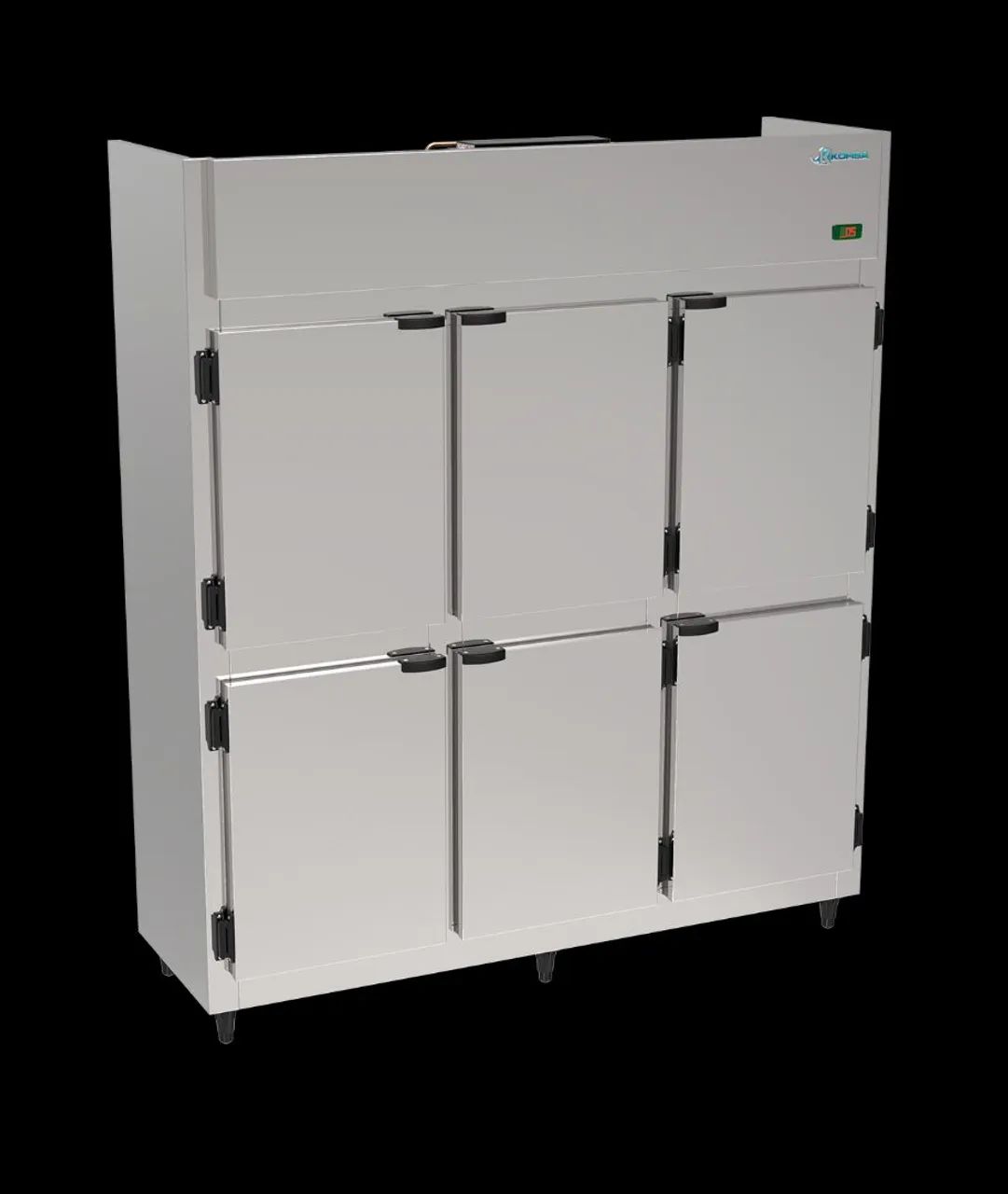 Ac geladeira comercial mini câmara 6 portas inox