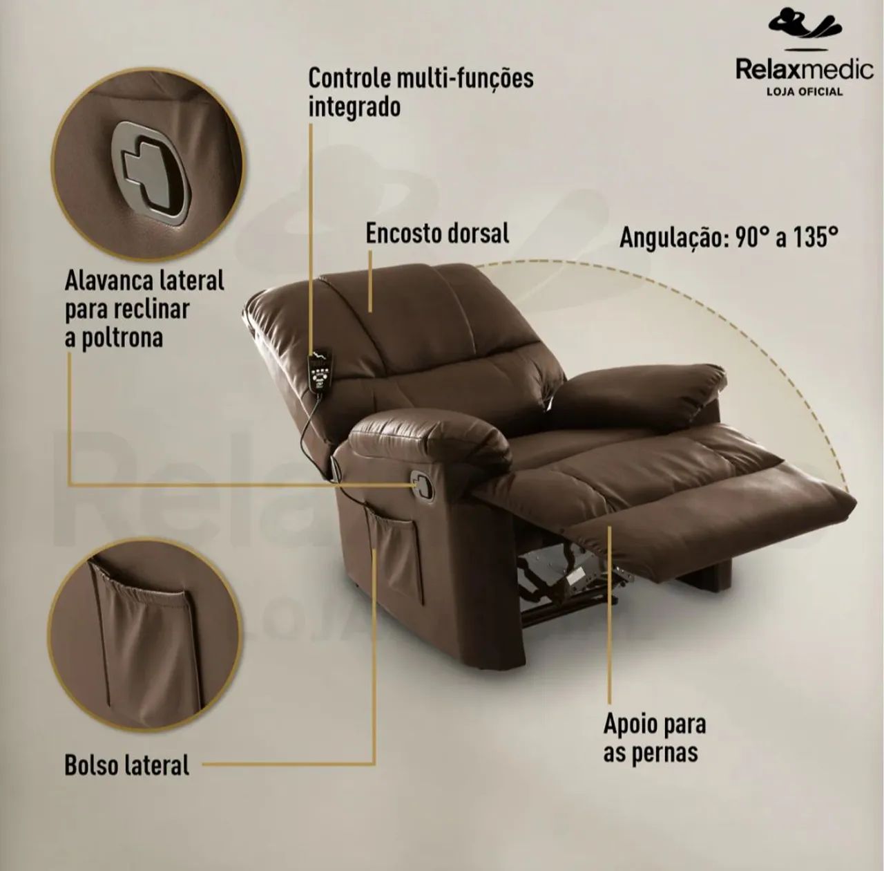 Poltrona massageadora Ortobom  - Foto 4
