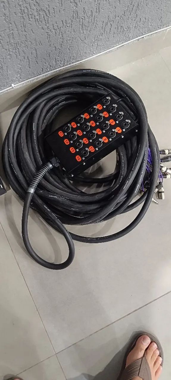 Multicabo 16 canais com 25 metros