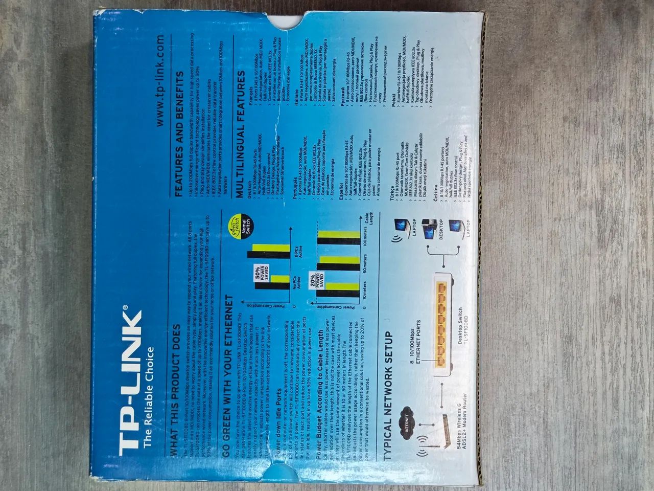 Switch TP-Link TL-SF1008D 8 portas - Foto 2