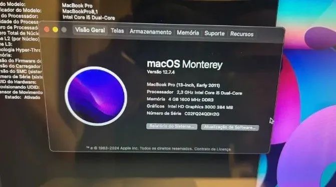MacBook Pro A1278 13" 2011 i5 - Funcionando, Apenas SSD com Problema - Foto 4