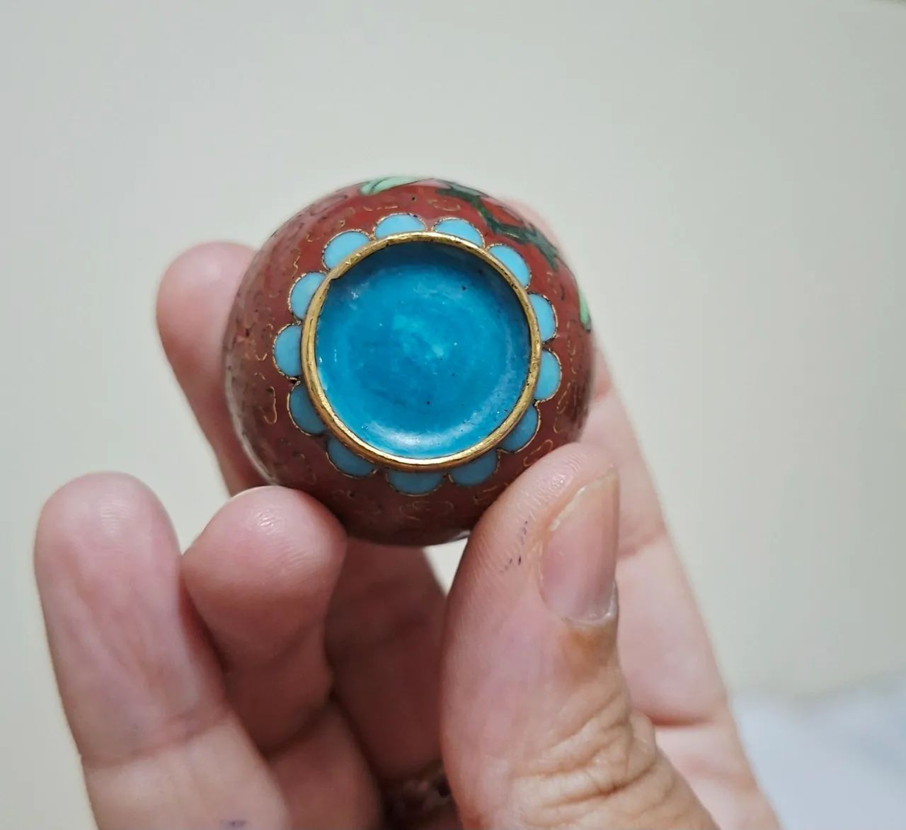 Vaso cloisonne  - Foto 4
