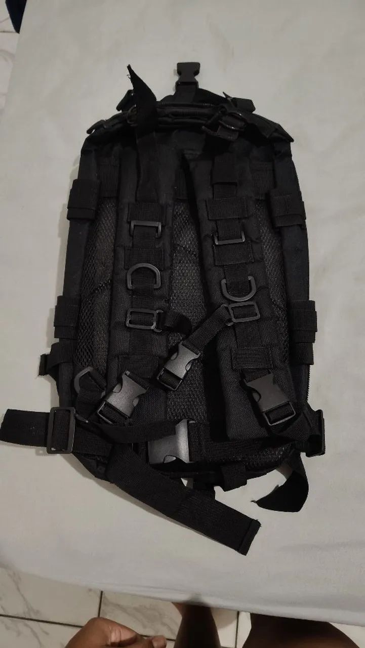 Mochila preta tática  - Foto 4