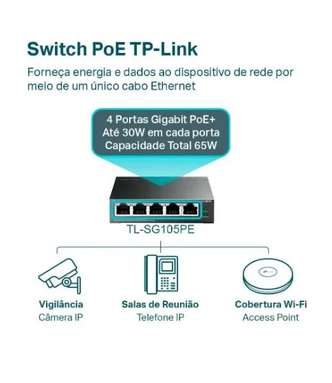 SWITCH TL SG105PE TP LINK - Foto 4
