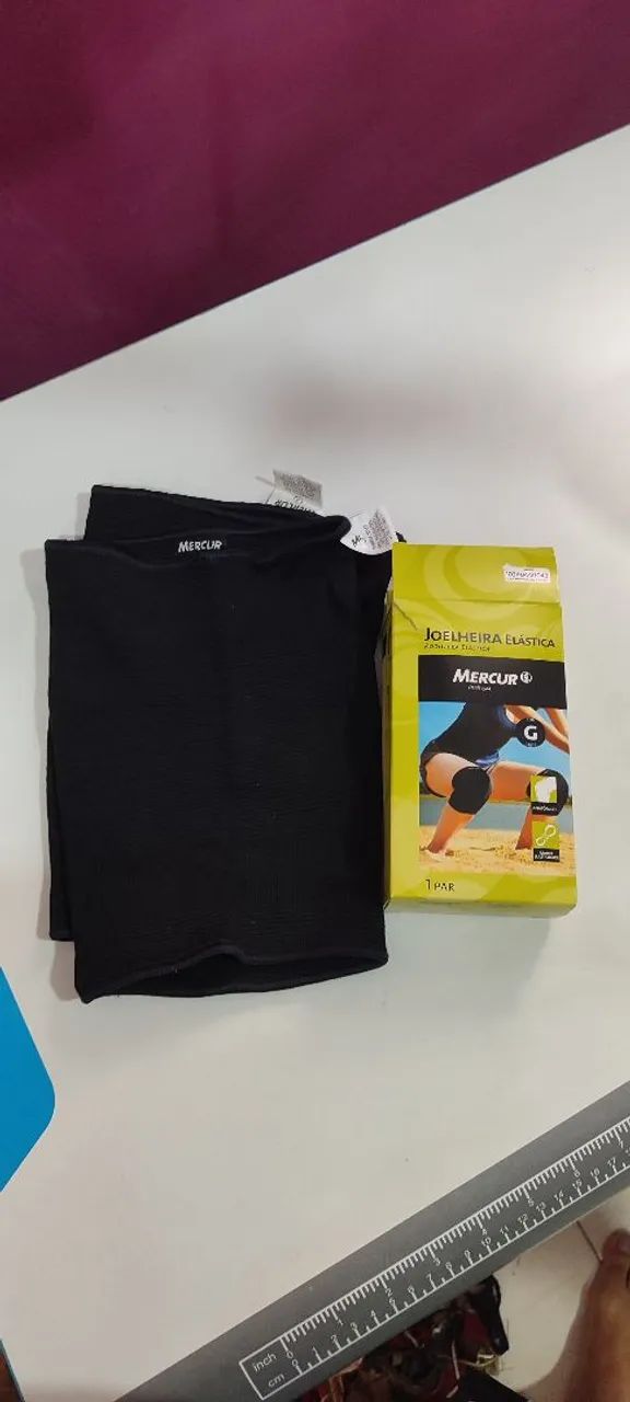 Vendo Par de Joelheira Elástica MERCUR. NOVO! - Foto 2