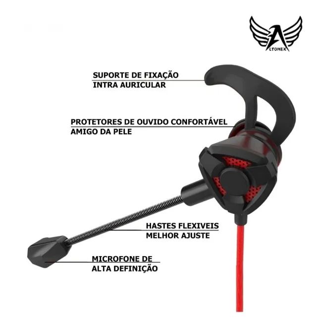 Fone Gamer com Fio