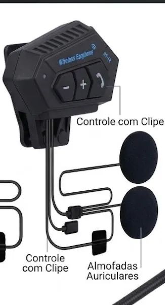 Fone de ouvido para capacete Atomo - Entrega Rápida  - Foto 4