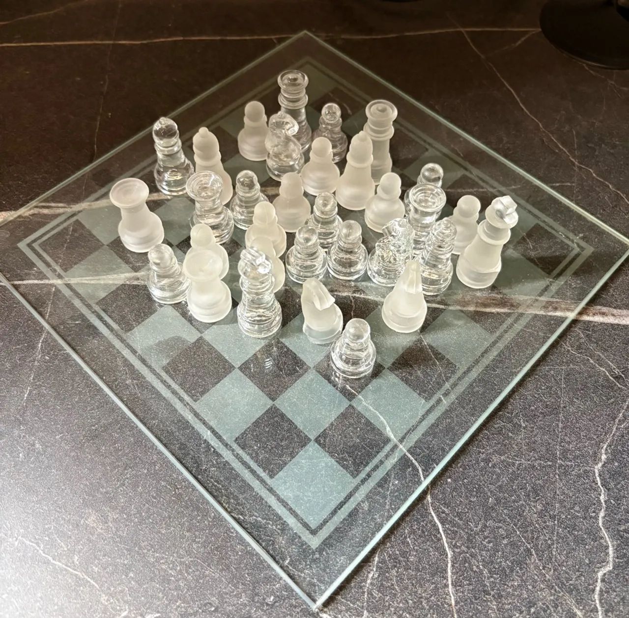 Jogo xadrez vidro - Foto 2