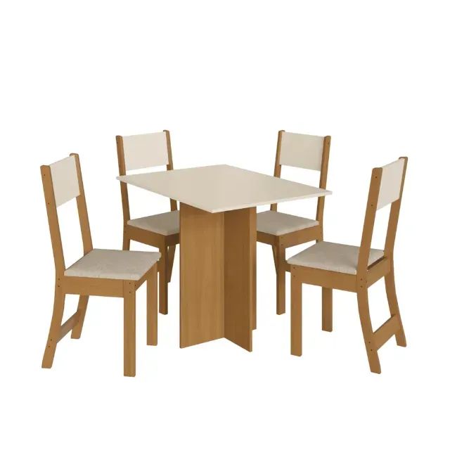 Conjunto Mesa Com 4 Cadeiras Talita Indekes - NOVA - Foto 3