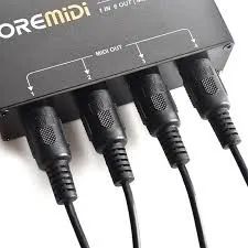 Divisor De Interface Midi Usb Host 5 Entradas Em 2 Saídas Usb - PRONTA ENTREGAPronta - Foto 2