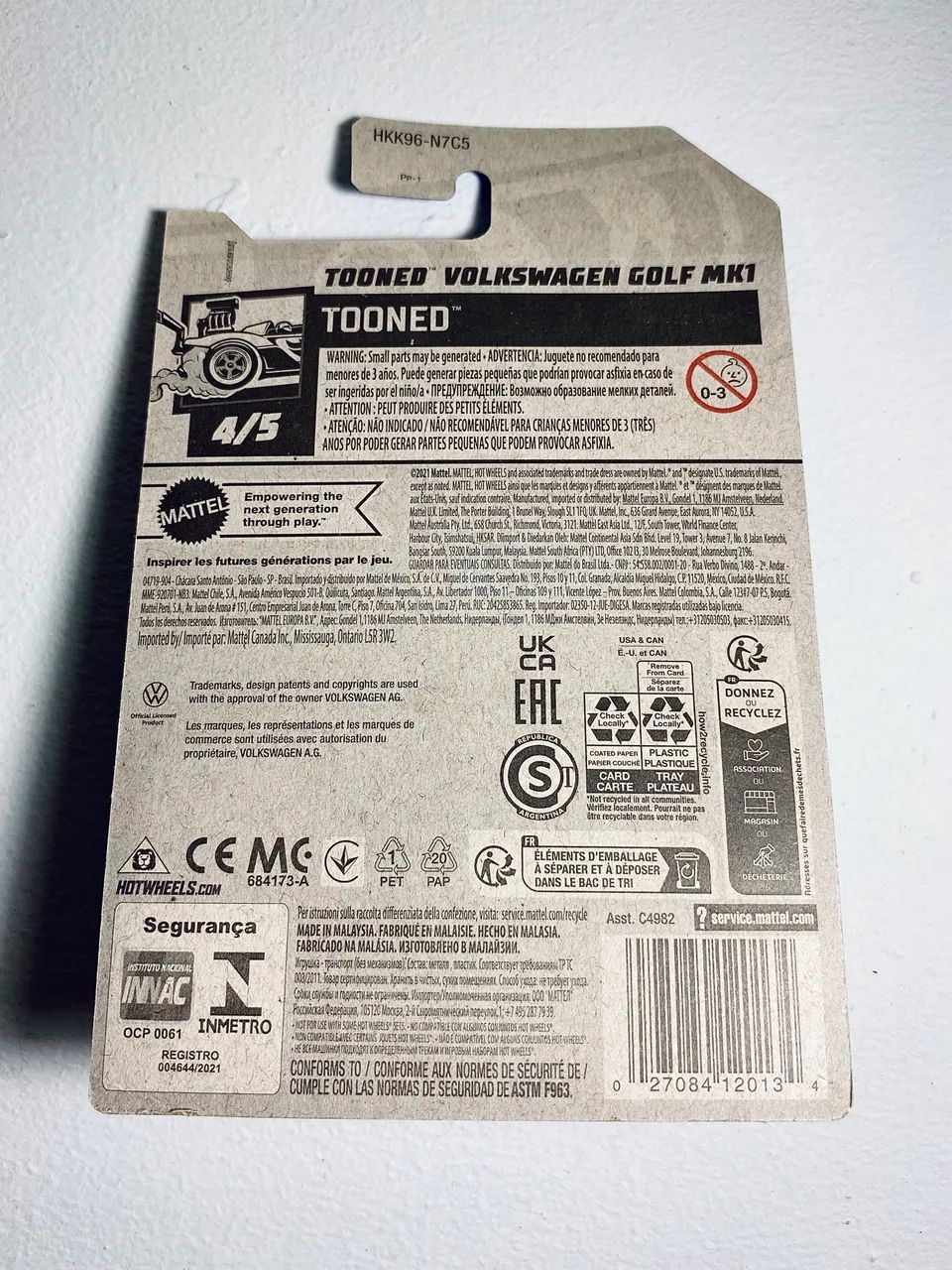 Hot Wheels TH Tooned Volkswagen Golf Mk1 Treasure Hunt | Mattel