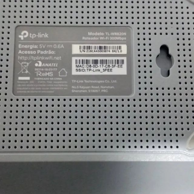 Roteador TP-Link TL-WR820N 300Mbps Completo | Wi-Fi Estável e Pronto pra Uso - Foto 3