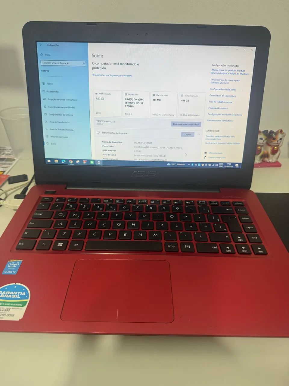Notebook Asus core I3 ssd 500 gb  - Foto 3