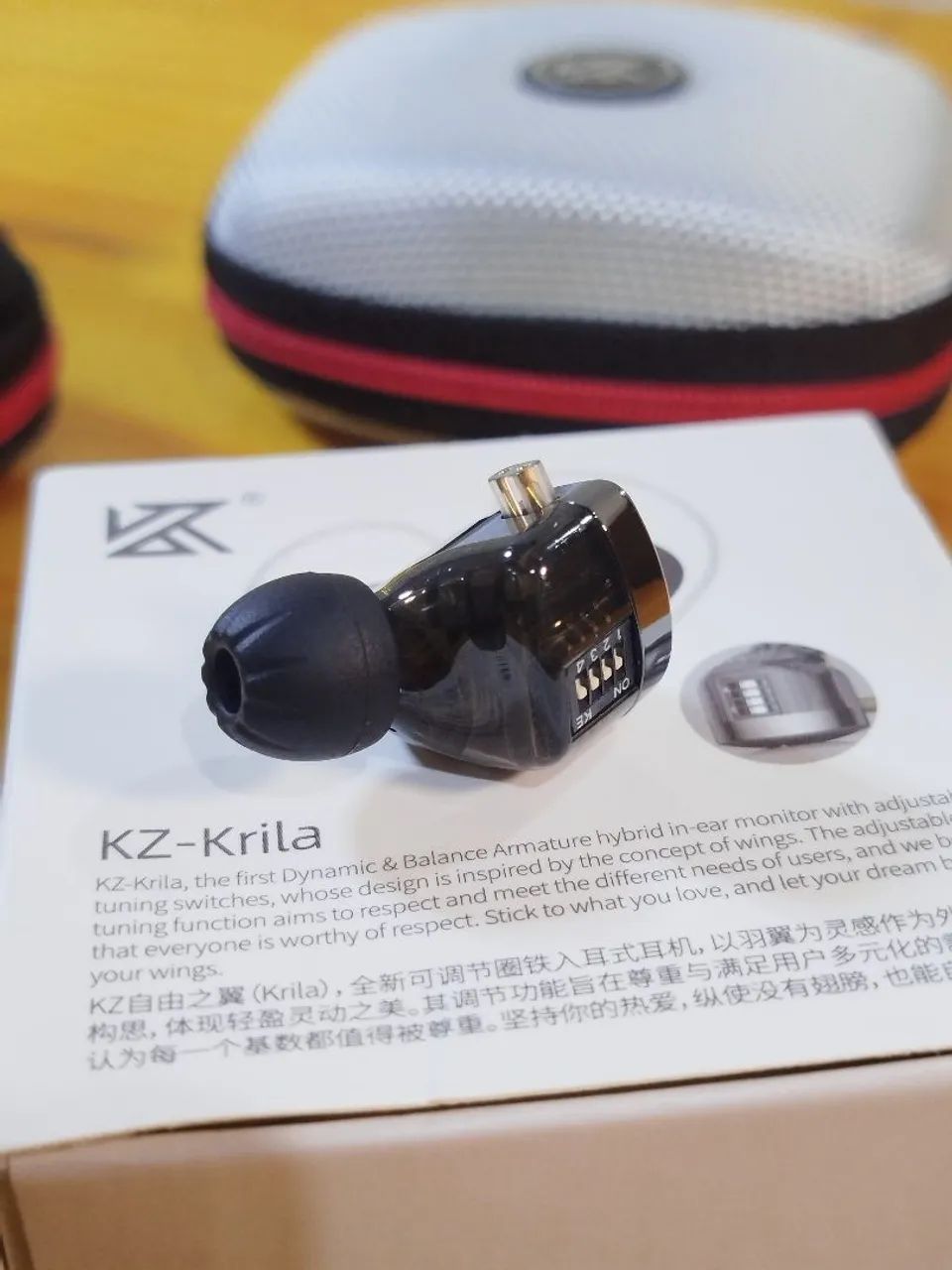 Fone Profissional KZ Krila 1DD + 1BA Tuning - grátis bag - Lacrado! - Foto 3