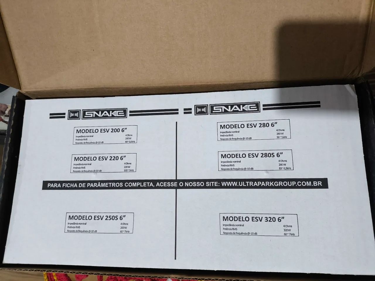 Par de Auto Falantes Snake ESV220 w RMS 6 polegadas  - Foto 2