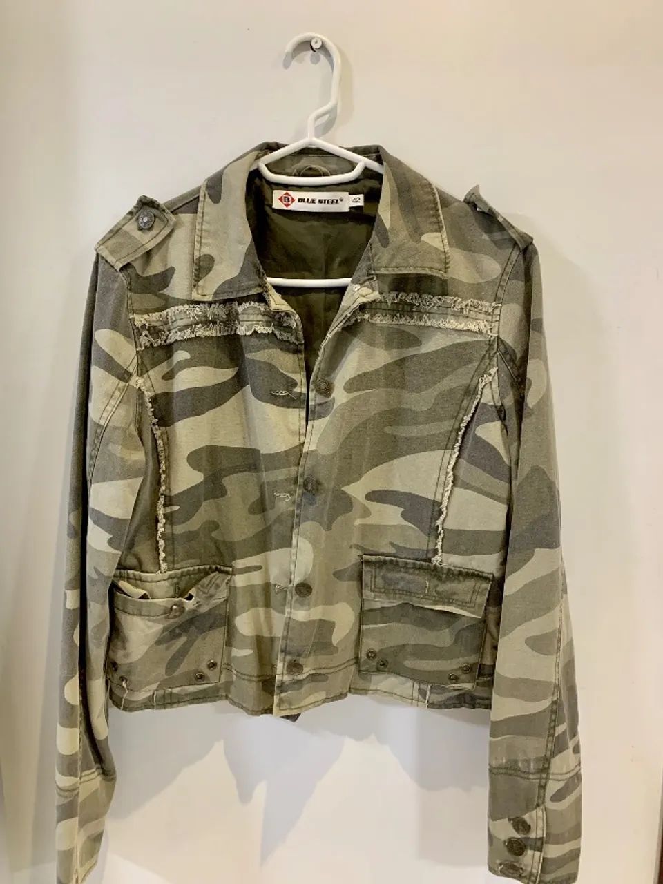 Jaqueta Verde militar com bordado  - Foto 2