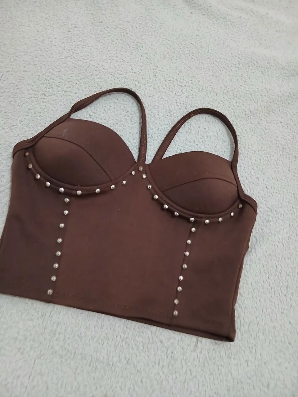 Cropped Marrom - Foto 4