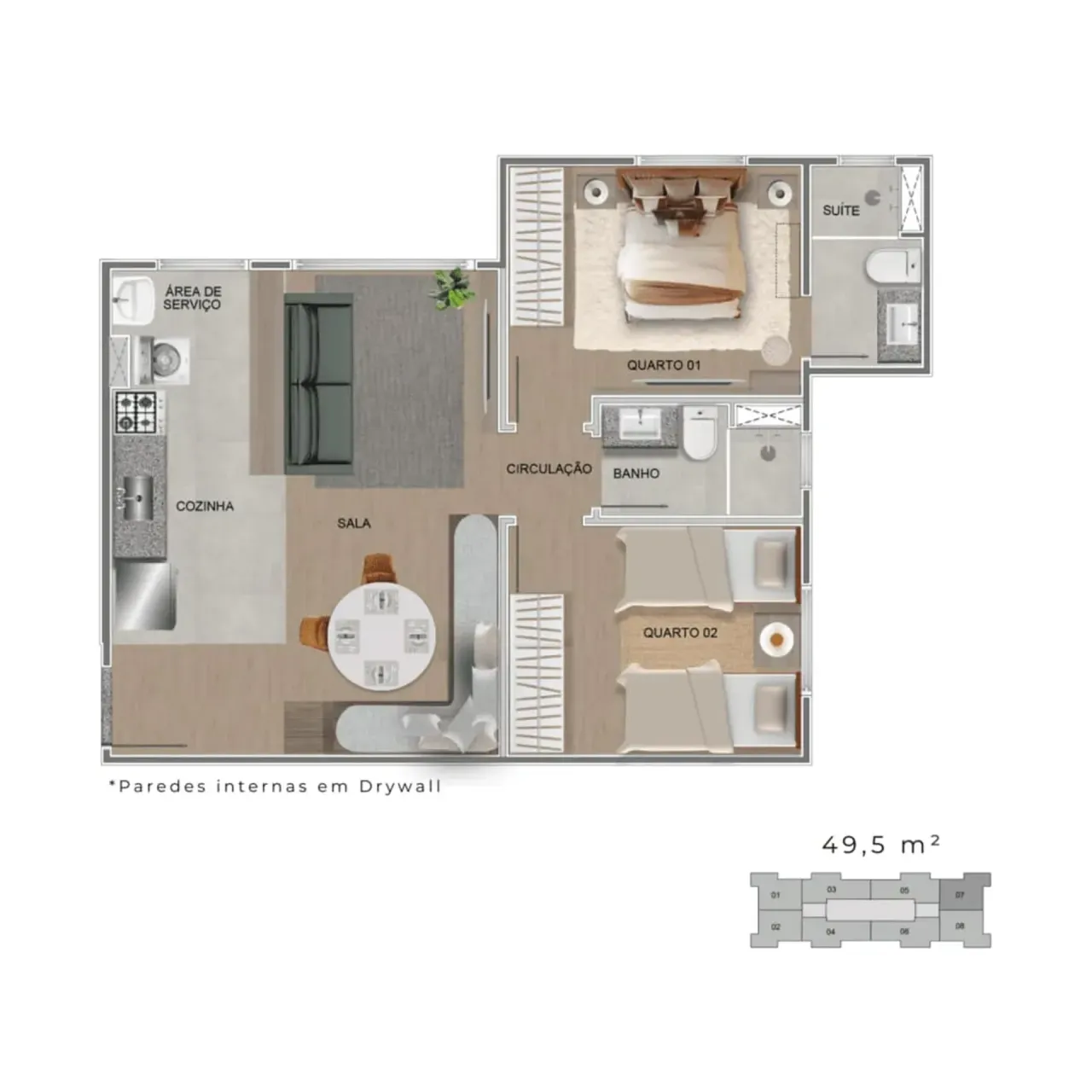 PLANTA 49m²