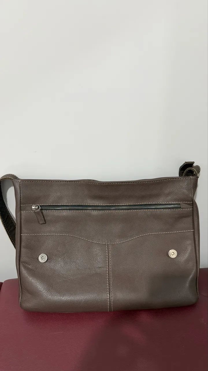 Bolsa executiva masculina em couro  - Foto 2