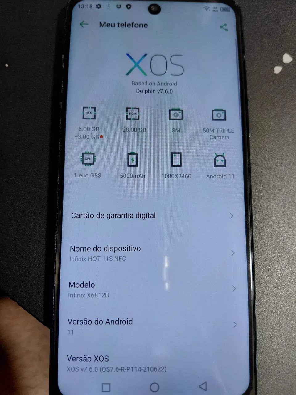 CELULAR INFINIX HOT 11S (LEIA O ANÚNCIO)