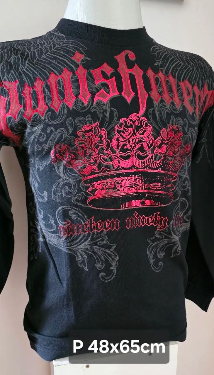 Camisa MMA punishment P original anos 2000 - Foto 4