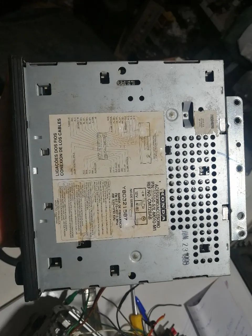 Rádio Honda civic, sem teste, sem garantia!  - Foto 2