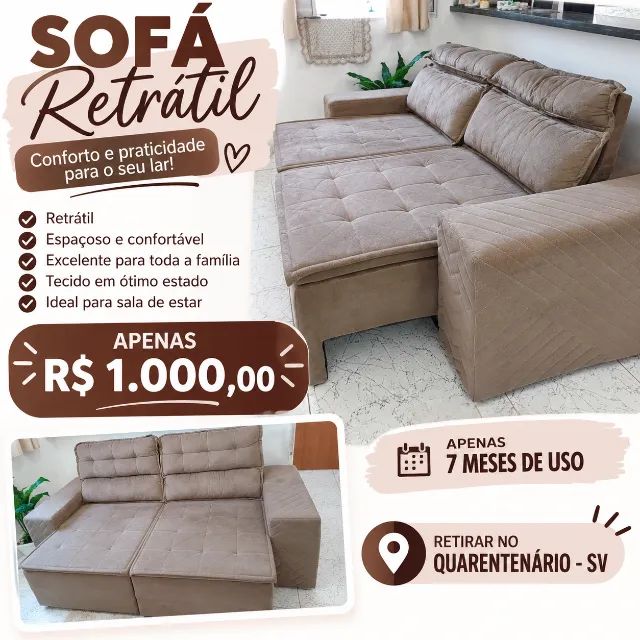 Sofá retrátil