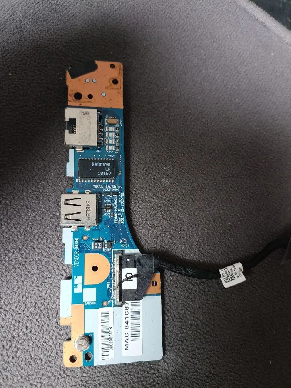 placa filha I/O (entrada/saída) original  modelos E480, E485 e E490 - Foto 4