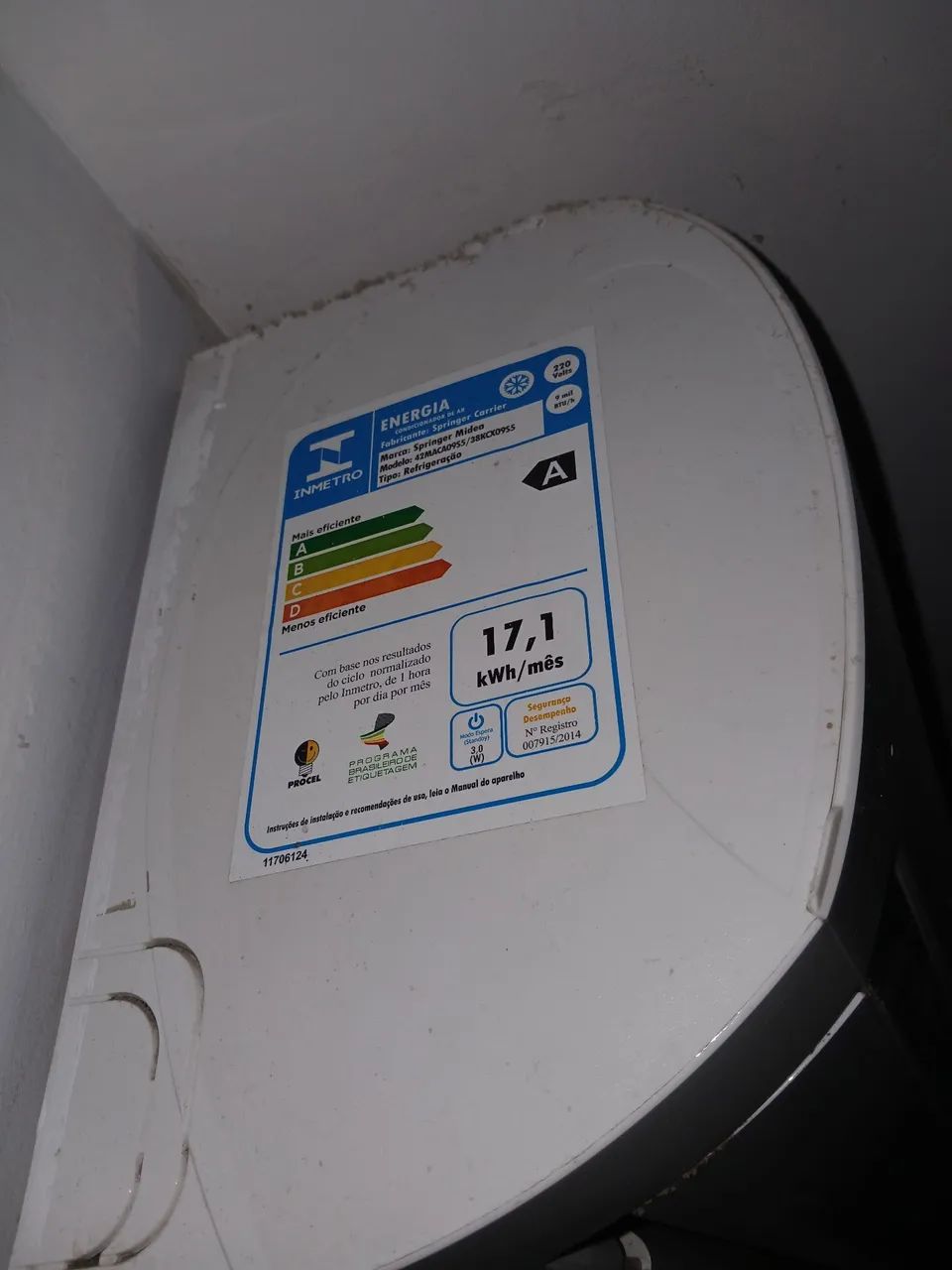 Ar Condicionado 9.000 BTU - Foto 3