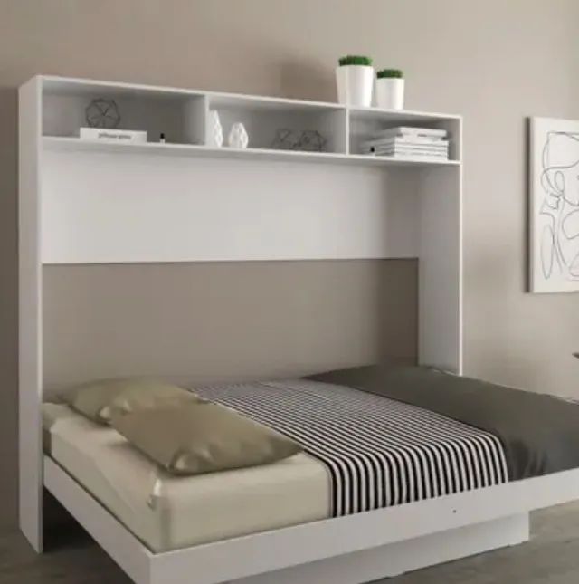 Cama Articulada Casal Horizontal com Nichos e Prateleiras Cm8043 + Tecno Mobili Quantidade - Foto 2