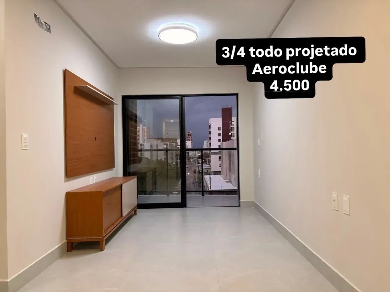 apartamento 3/4 projetado alto padrão