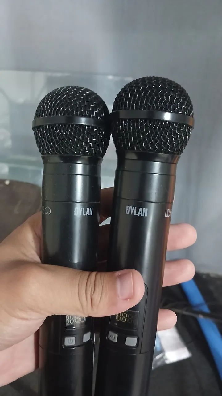 Kit caixa de som, microfone, mesa de som, microfones e cabos  - Foto 4