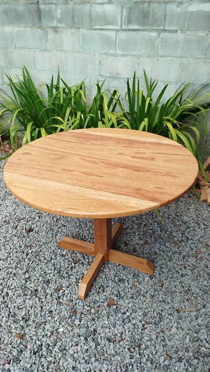 Mesa redonda - Angelim 100cm