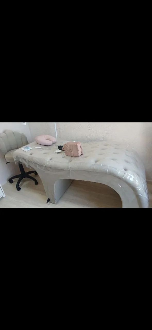 Maca com massageador para studio de Lash e depilação 