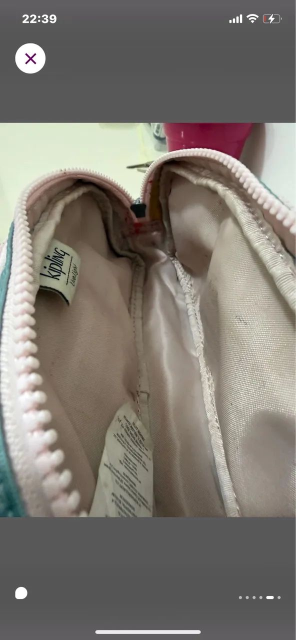 Estojo Kipling gitroy green metalic - Foto 2