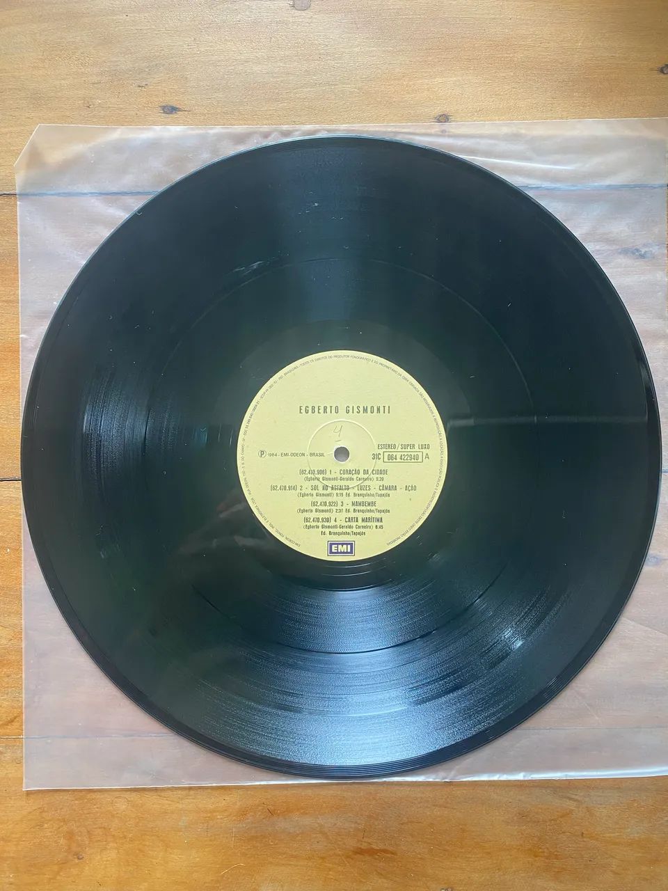 Disco de vinil (LP) Egberto Gismonti - 1984 - Foto 5