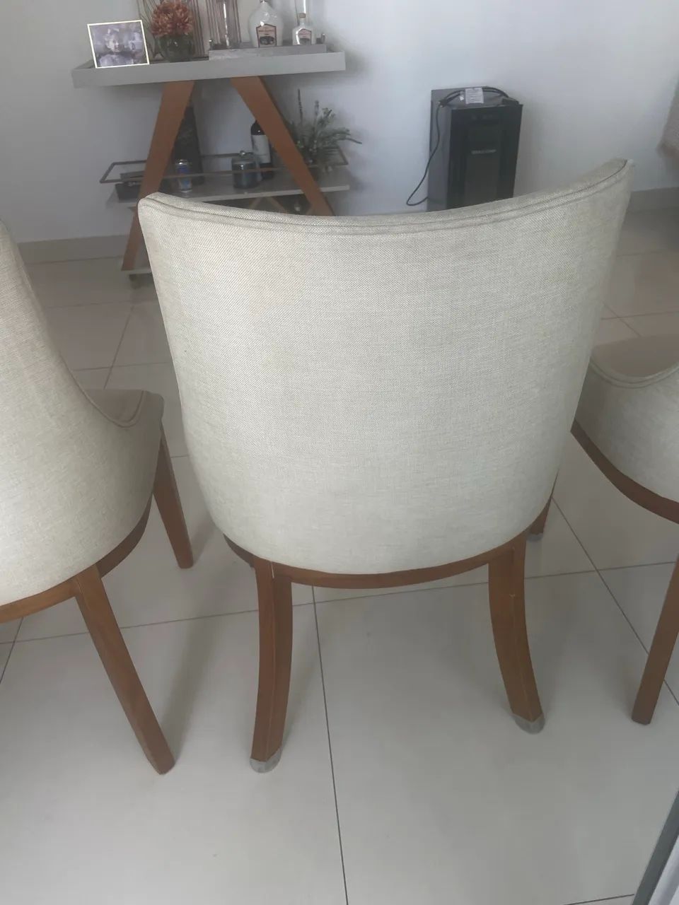 Kit de 4 cadeiras no linho  - Foto 2