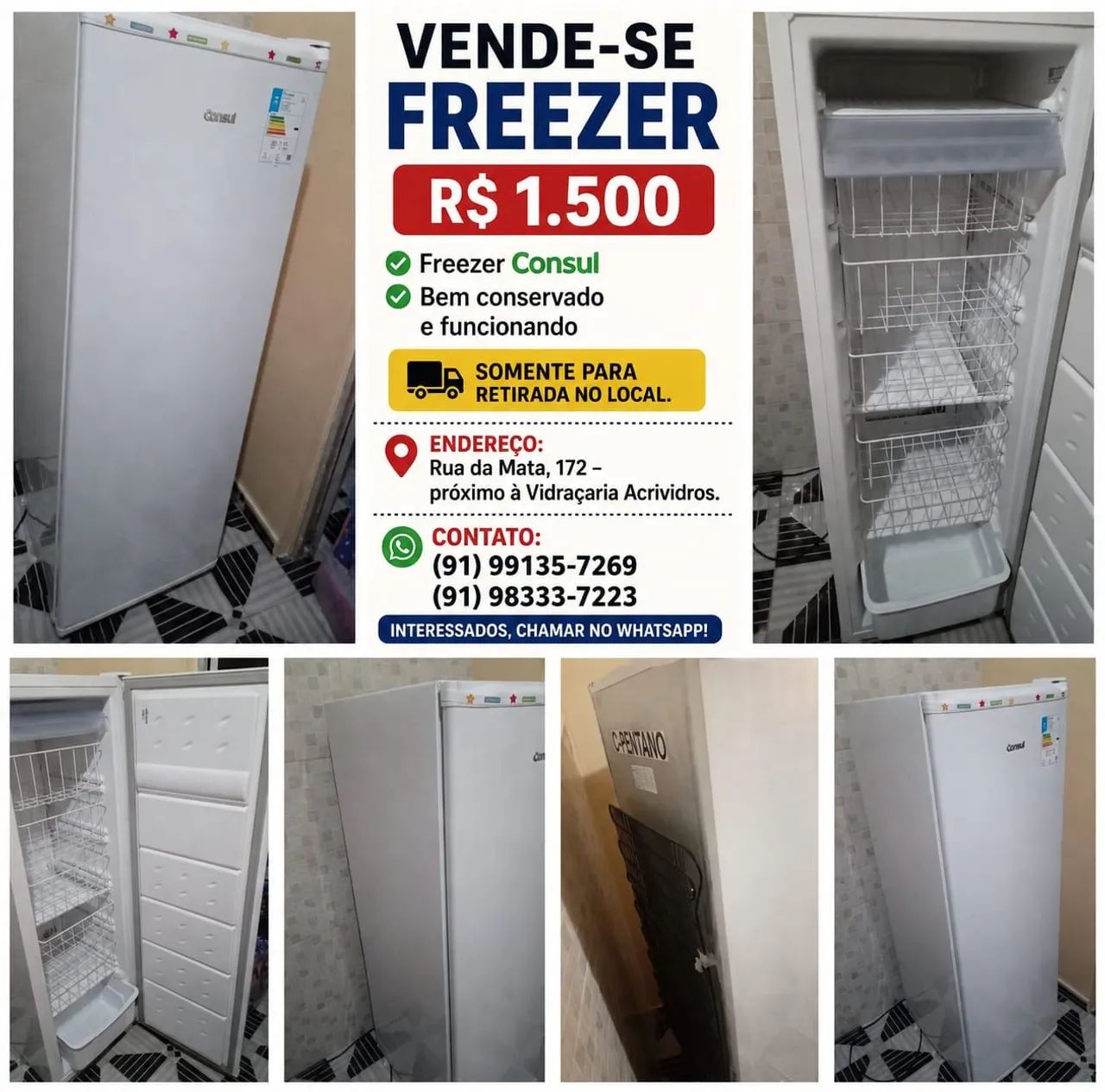 Venda de freezer 