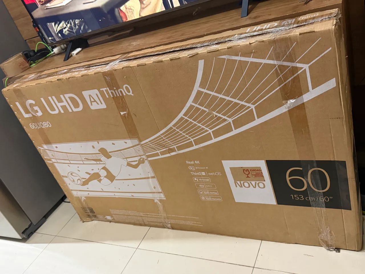 Tv smart 60 polegadas LG  na caixa modelo com vídeo game integrado zera - Foto 4