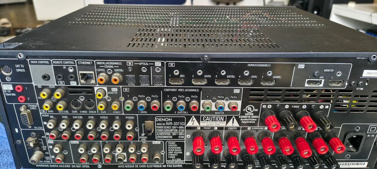 Receiver denon avr 3311CI NO ESTADO  - Foto 3
