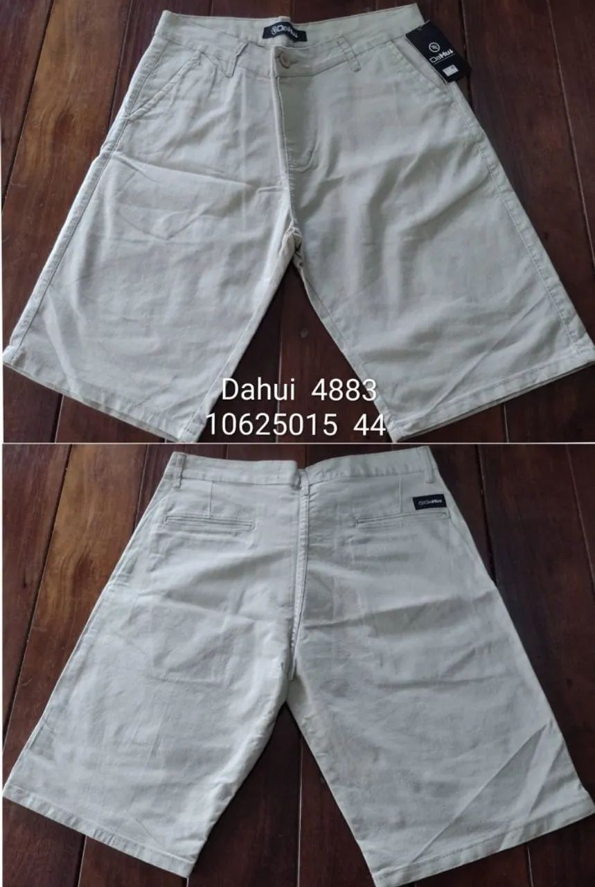 Bermudas " DaHui " Passeio (Brim)<br><br> - Foto 5