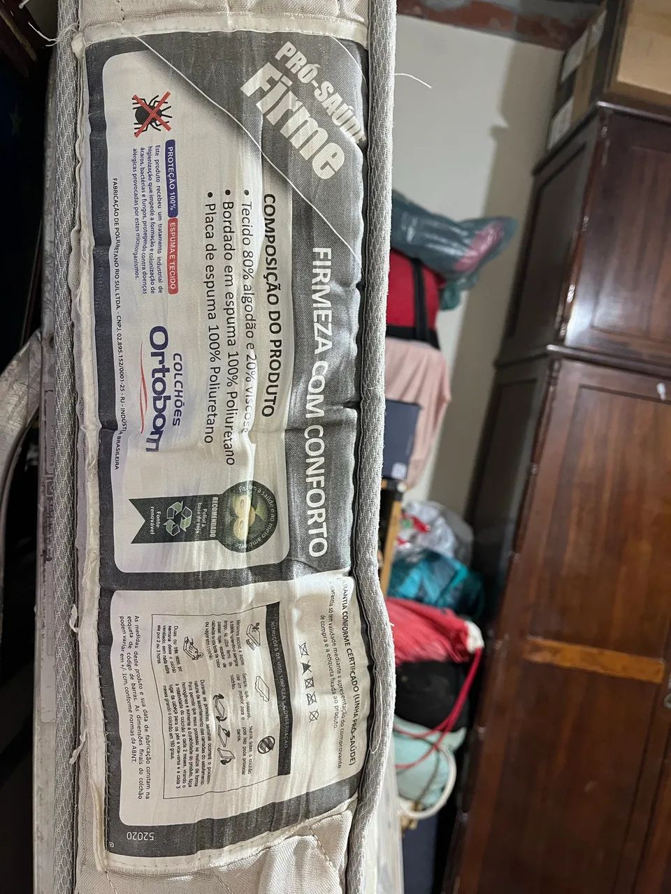 Vendo Colchão de Solteiro OrtoBom - Usado