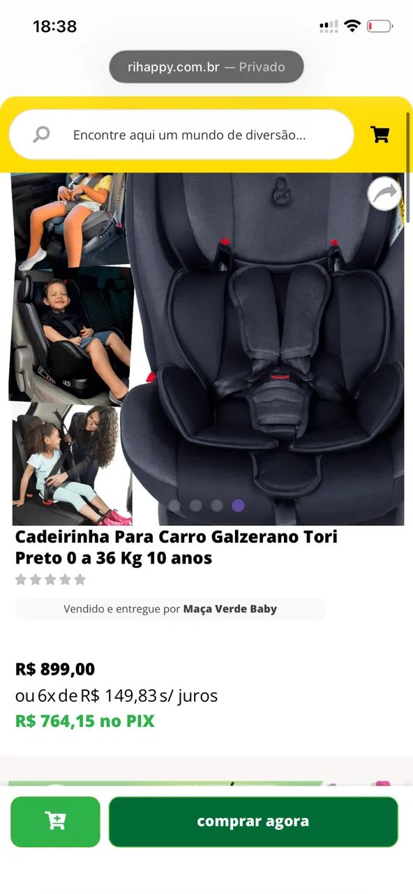 Cadeirinha para carro
