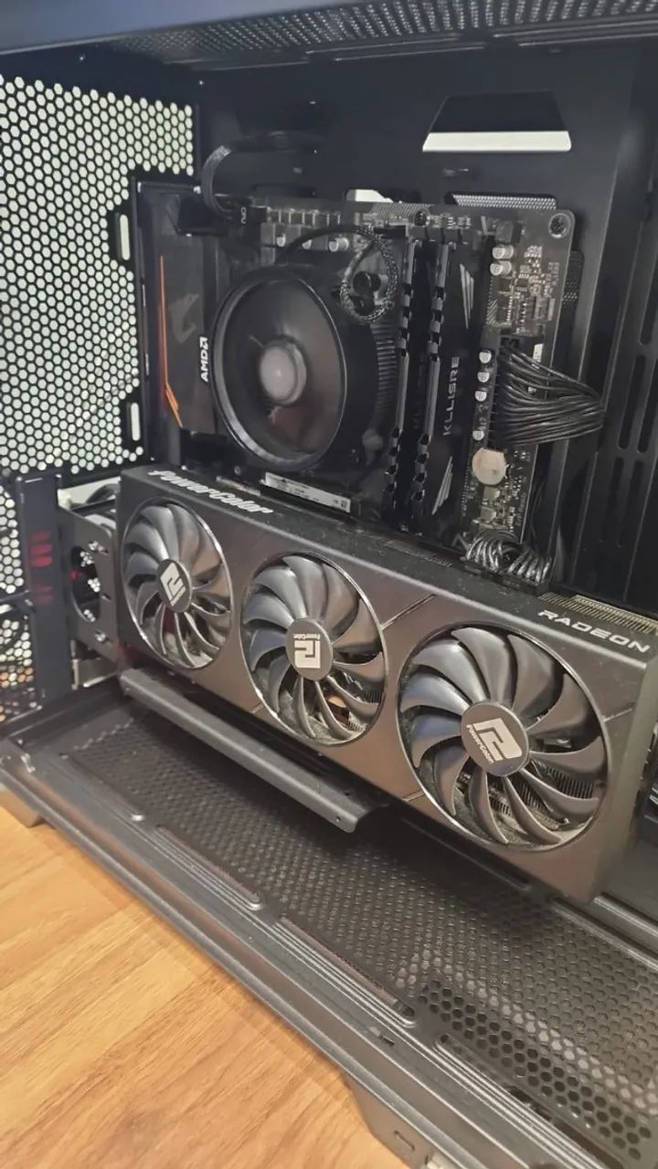 placa de video rx 6800 16gb 2k e 4k nova com lacres - Foto 2