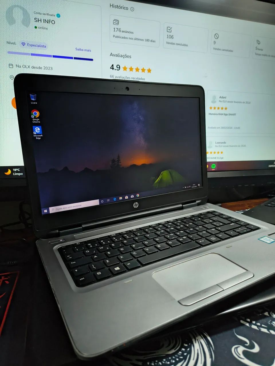 Notebook Hp G2 i5 6°Th 